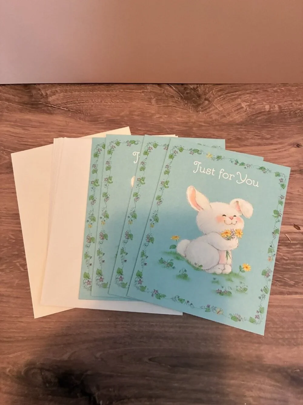 Vintage Ambassador Hallmark Easter Spring Bunny Greeting Cards Lot of 4 with